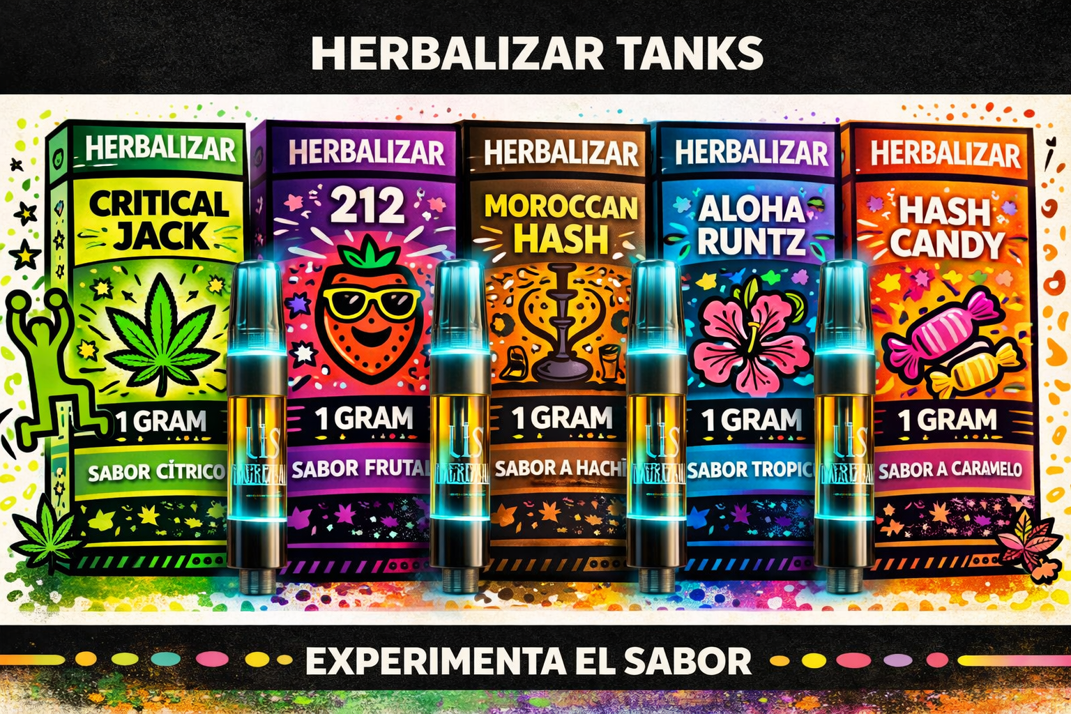 HERBALIZER TANKS SABORES HARING